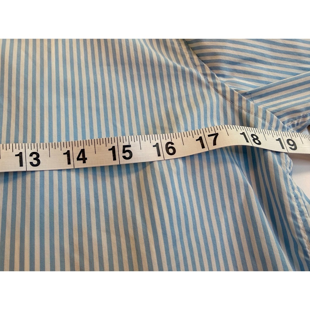Vineyard Vines Performance Whale Shirt Men Small Blue Stripe Classic Fit Stretch - Picture 6 of 9